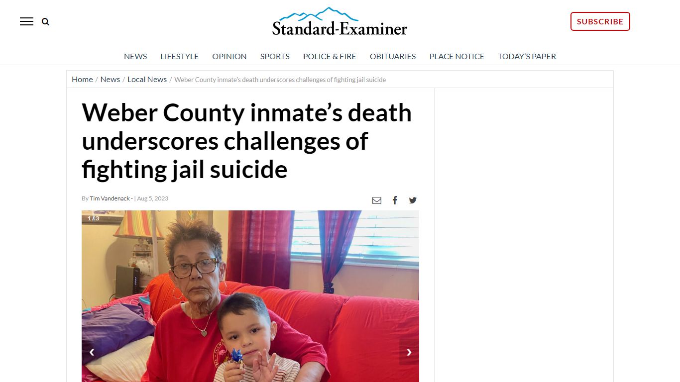 Weber County inmate’s death underscores challenges of fighting jail ...